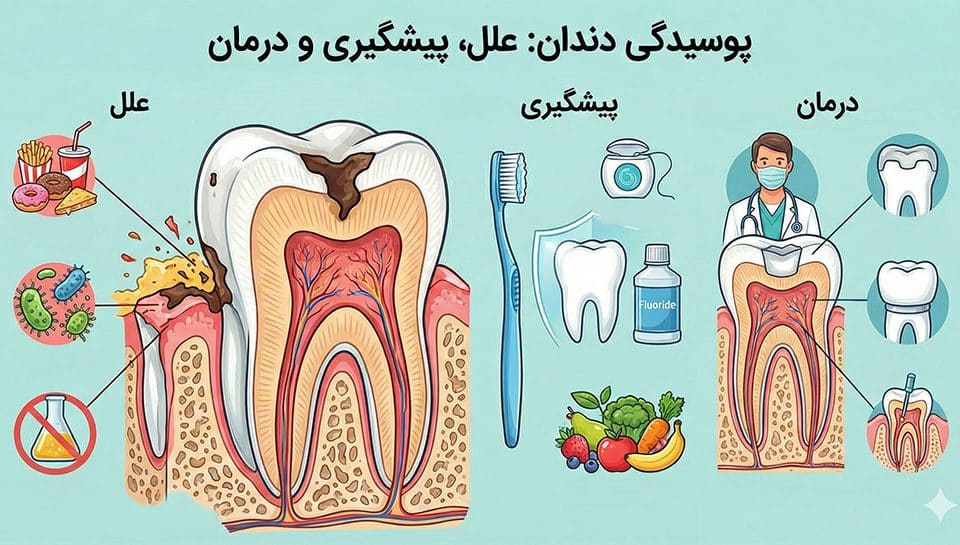 علت و درمان پوسیدگی دندان